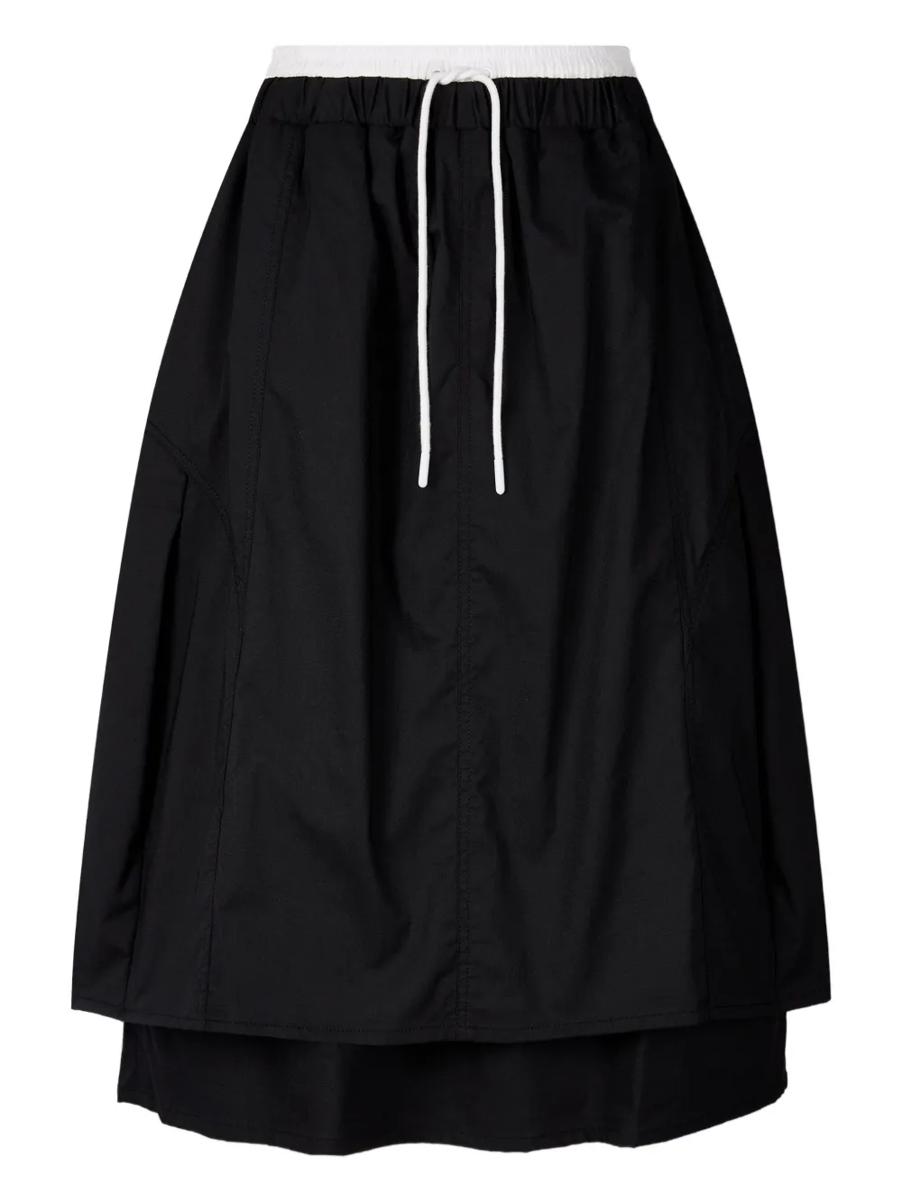 STUDIO TOMBOY contrast-waist skirt | Black | Image 1