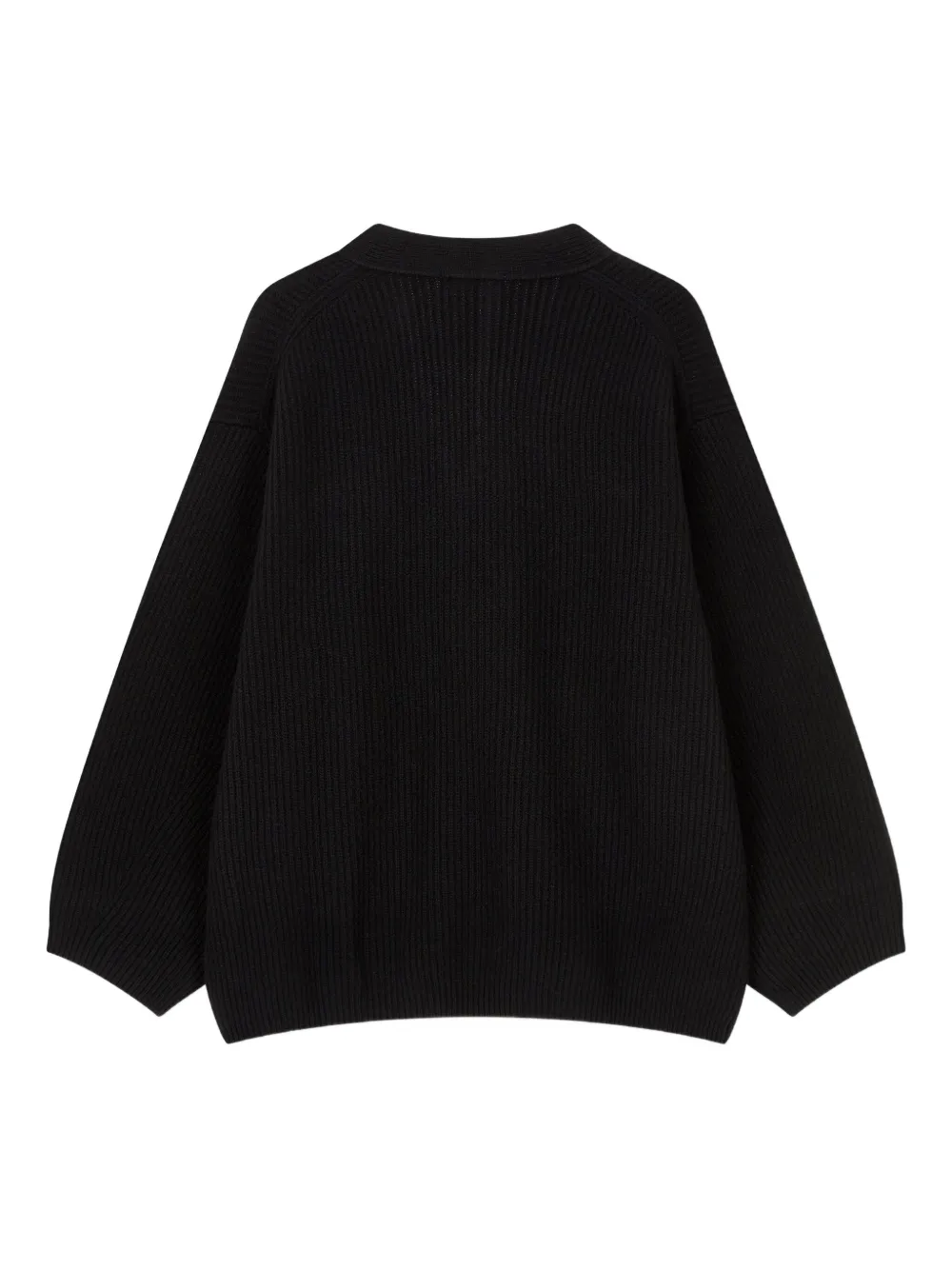 STUDIO TOMBOY Ribgebreid vest Zwart