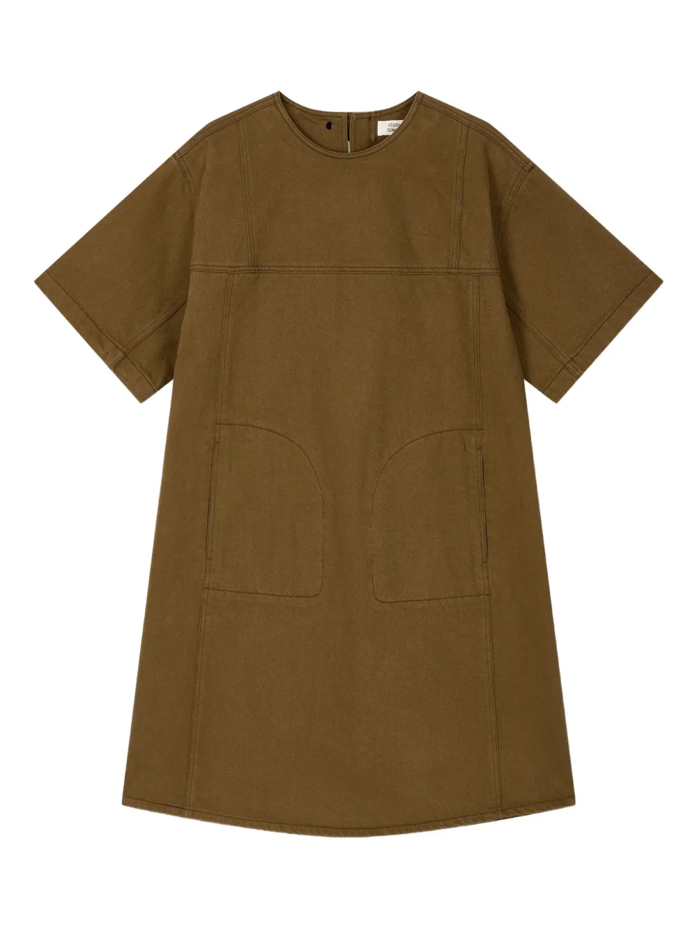 STUDIO TOMBOY twill tunic dress | Brown | Image 1
