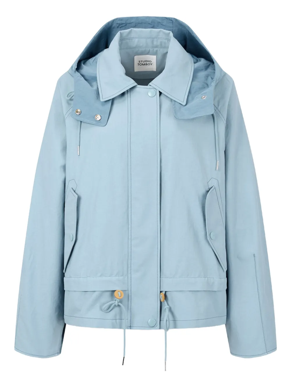 STUDIO TOMBOY layered hooded jacket | Blue | Image 1
