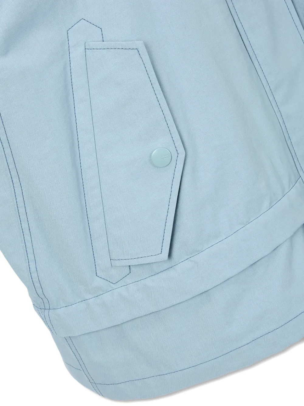 Studio Tomboy Layered Hooded Jacket In Blue