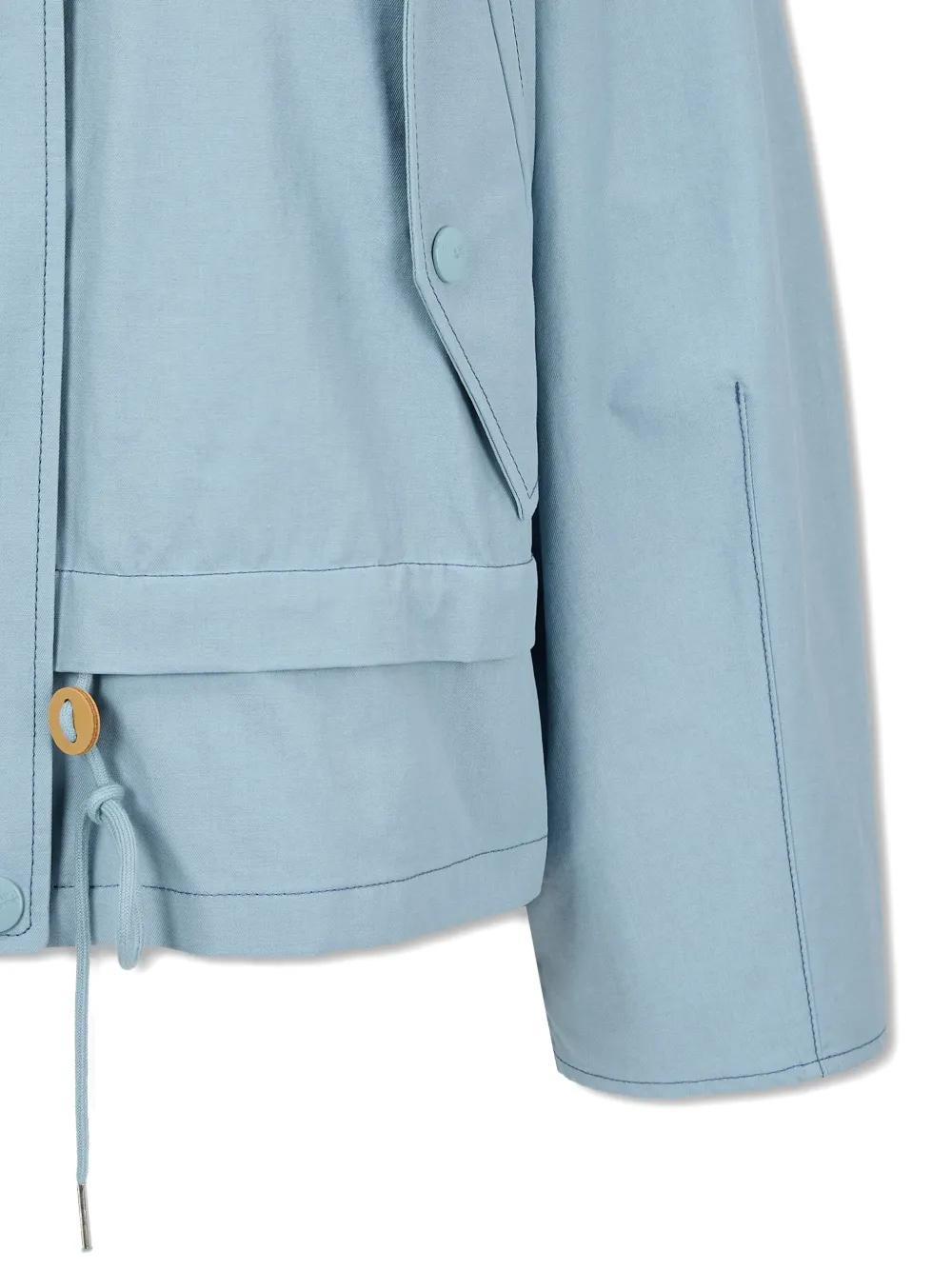 Studio Tomboy Layered Hooded Jacket In Blue