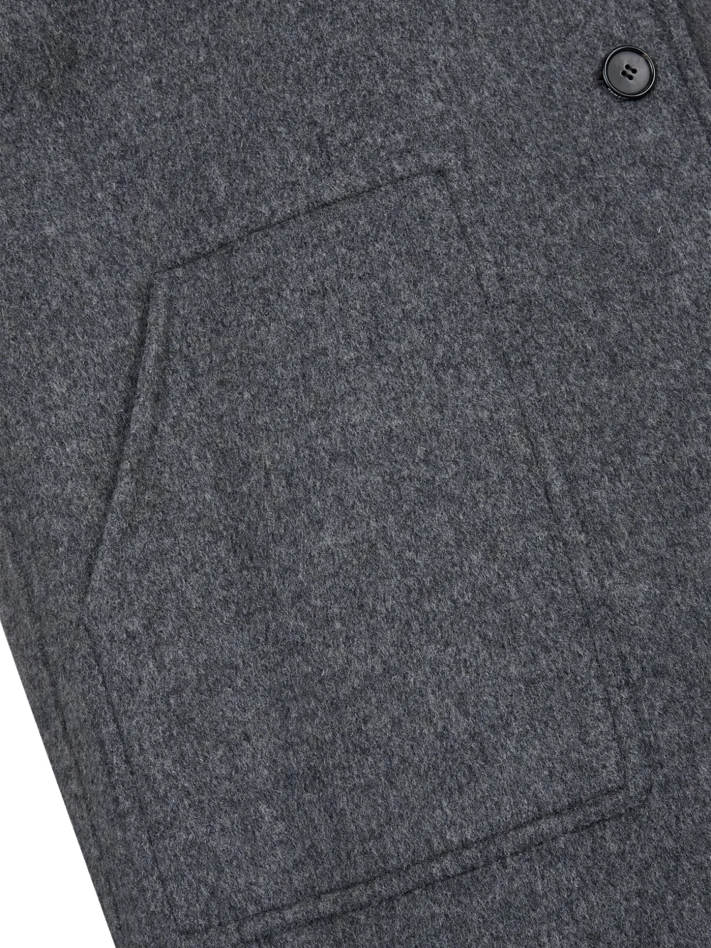 Studio Tomboy Mélange-effect Single-breasted Coat In Gray