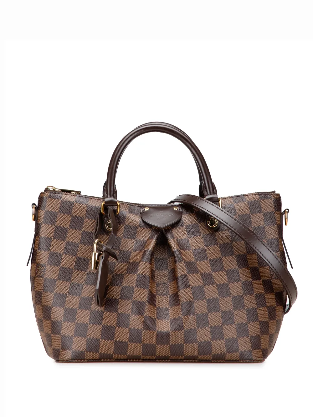 Louis Vuitton Pre-Owned 2015 Damier Ebene Siena PM satchel - ブラウン Louis Vuitton Pre-Owned 2015 Damier Ebene Siena PM satchel - ブラウン