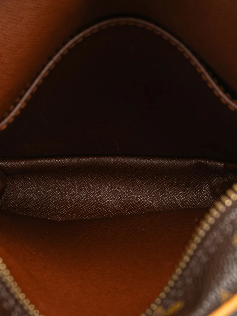 Pre-owned Louis Vuitton 2002 Monogram Danube Crossbody Bag In Brown