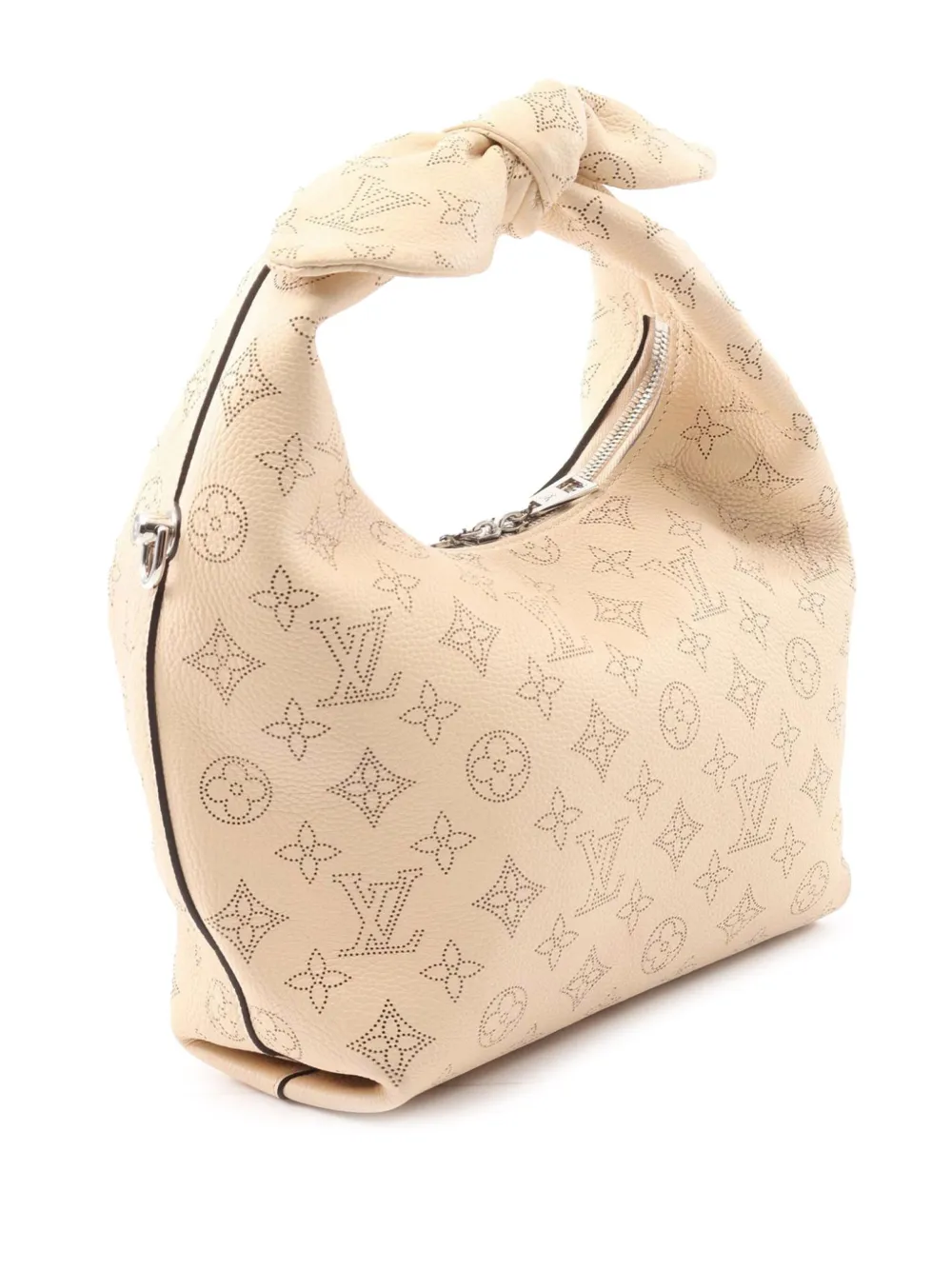 Pre-owned Louis Vuitton 2021-2025 Monogram Mahina Why Not Pm Satchel In Brown