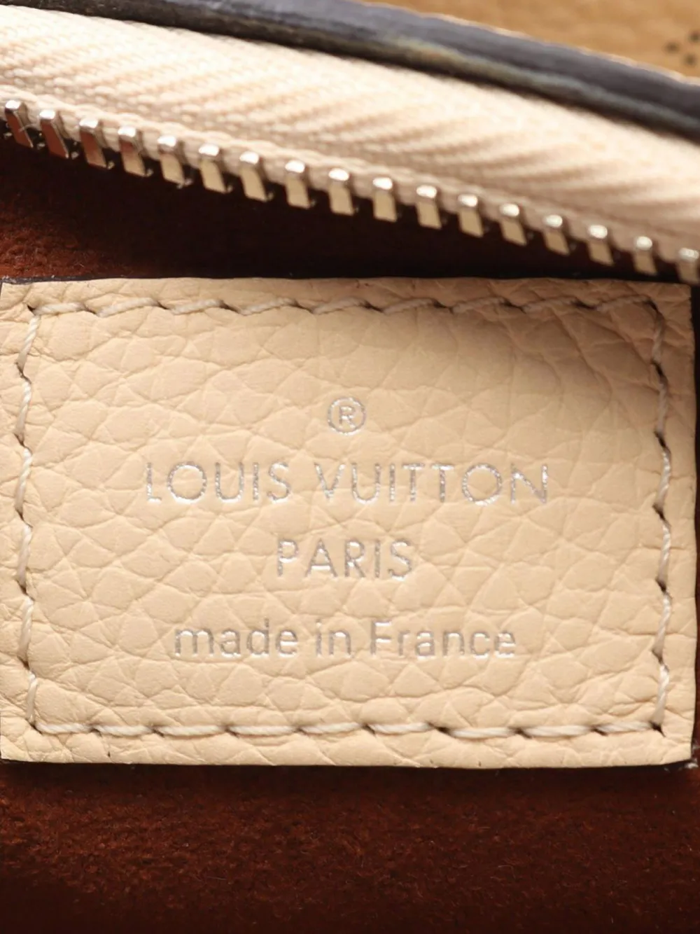 Pre-owned Louis Vuitton 2021-2025 Monogram Mahina Why Not Pm Satchel In Brown