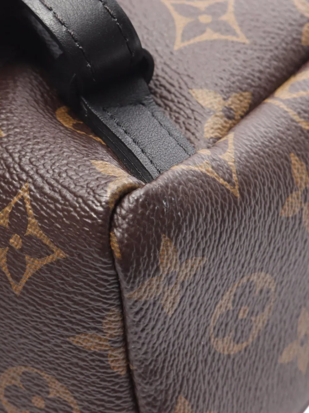 Pre-owned Louis Vuitton 2016 Monogram Palm Springs Pm Backpack In Brown