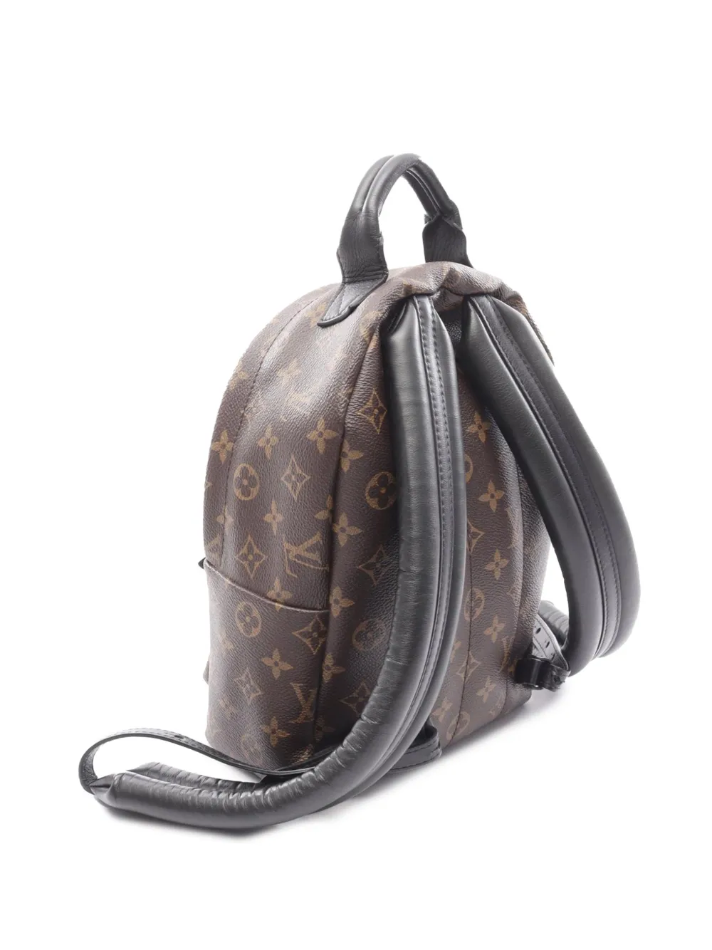 Pre-owned Louis Vuitton 2016 Monogram Palm Springs Pm Backpack In Brown