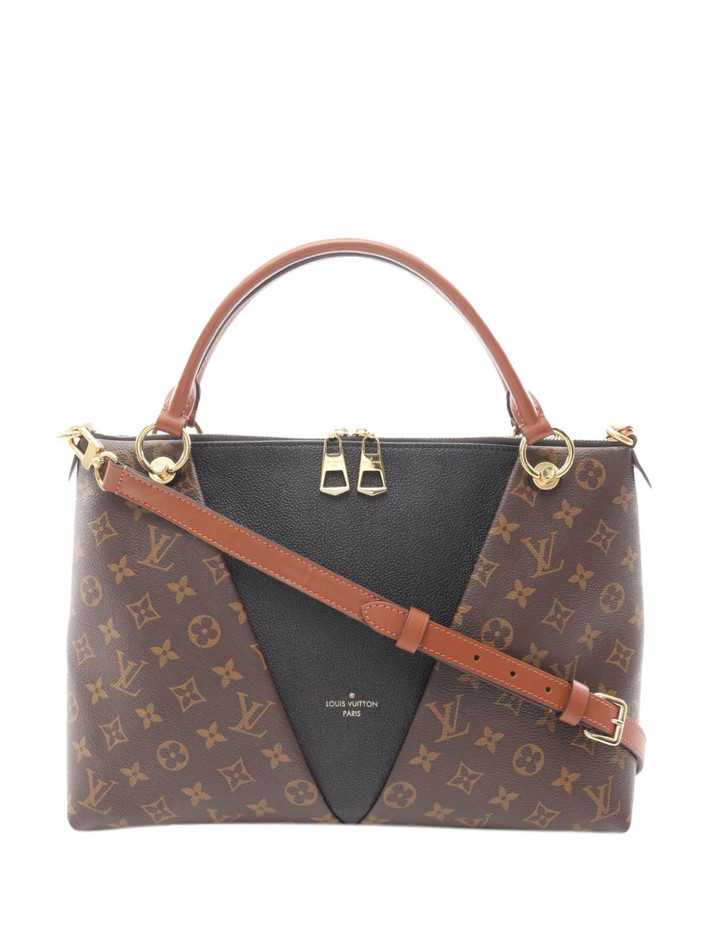 Louis Vuitton Pre-Owned 2019 Monogram V Tote MM satchel - ブラック Louis Vuitton Pre-Owned 2019 Monogram V Tote MM satchel - ブラック