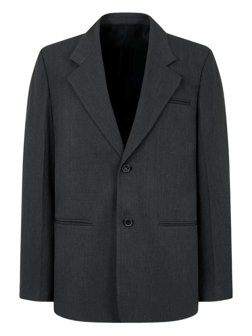 Studio Tomboy Buttoned Tailored Jacket In Gray