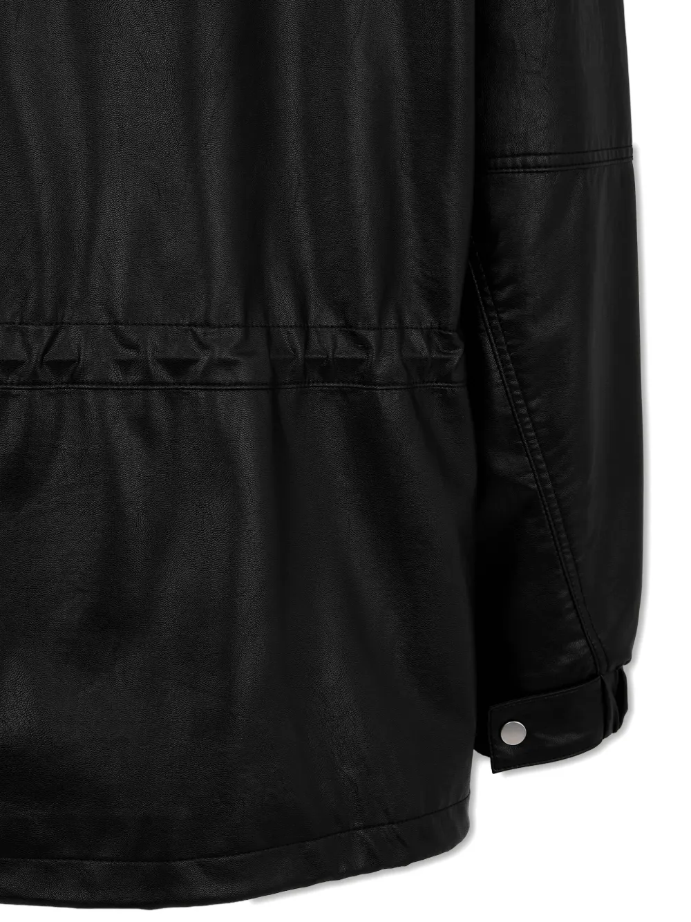 Studio Tomboy Hooded Drawstring Parka In Black