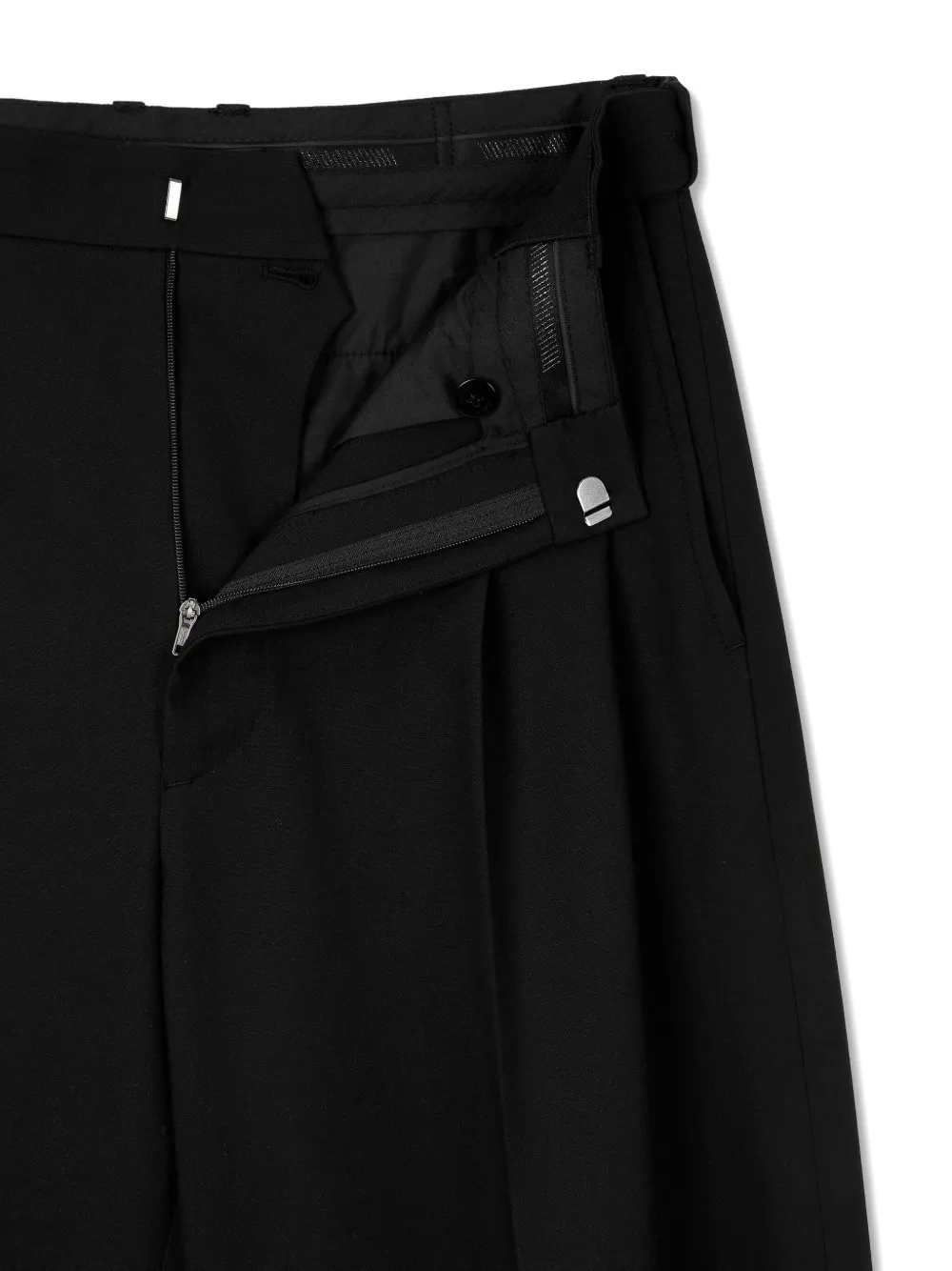 Studio Tomboy Pleated-front Trousers In Black