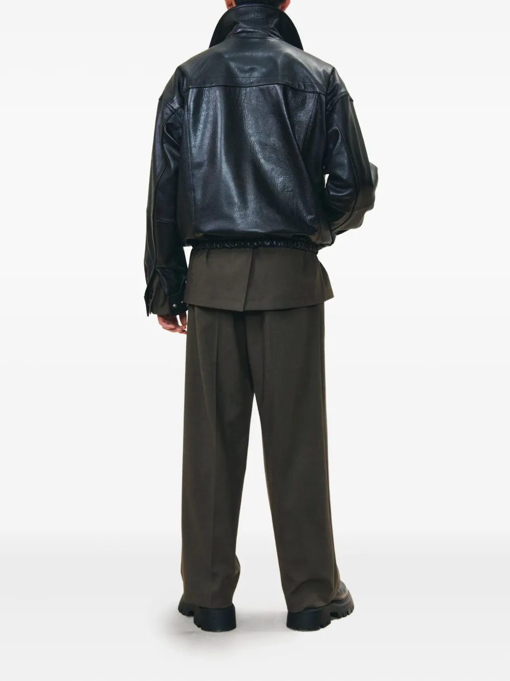 Studio Tomboy Flap-pocket Bomber Jacket In Black