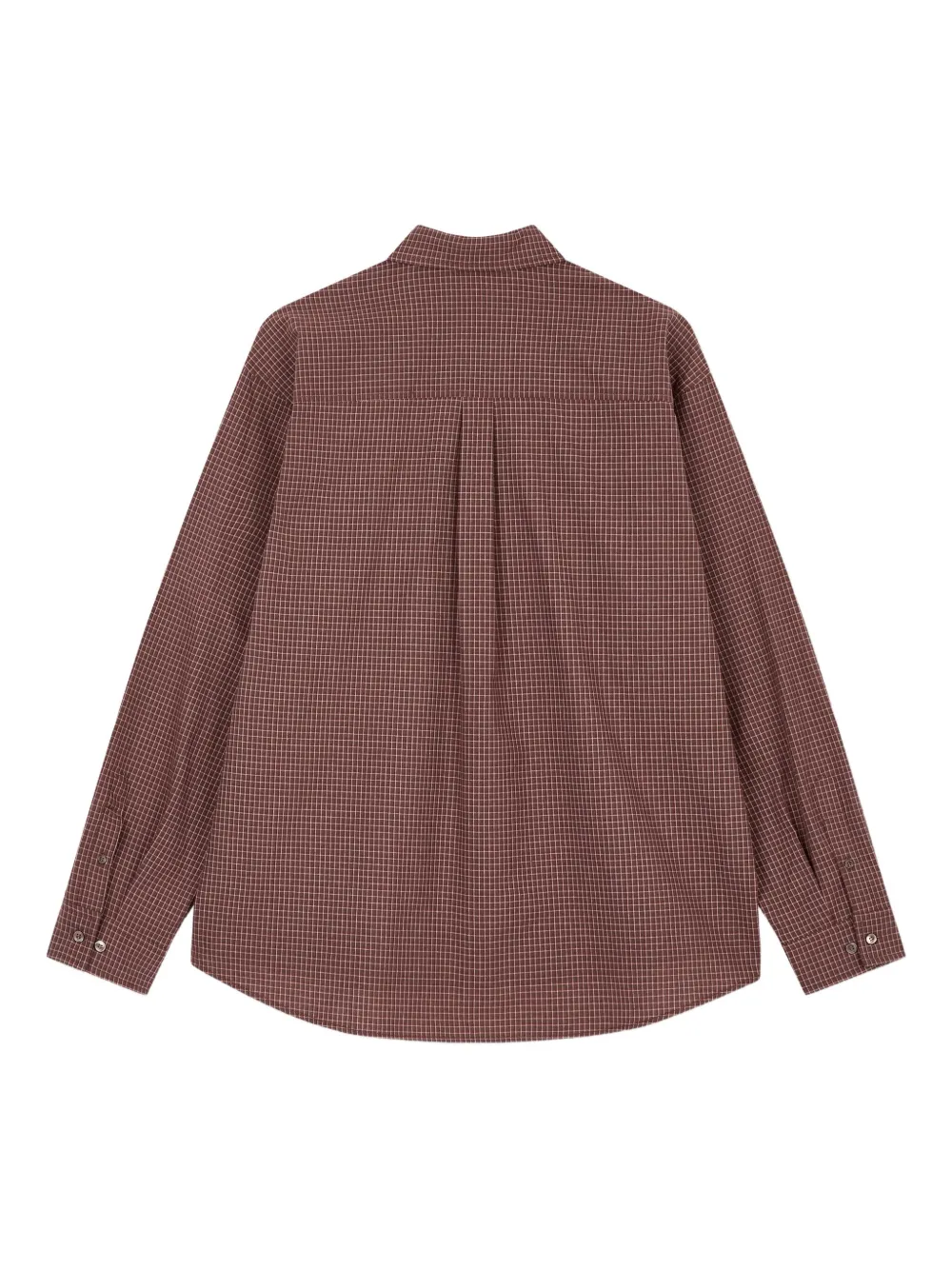 STUDIO TOMBOY checked cotton shirt - Bruin