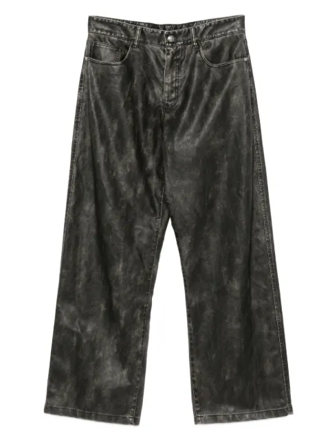 Palm Angels curved logo coated trousers