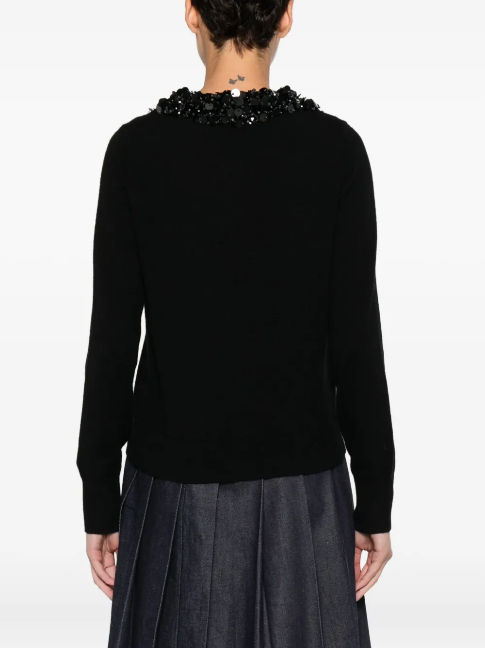 Ulla Johnson Sequin-embellished Cardigan In Black