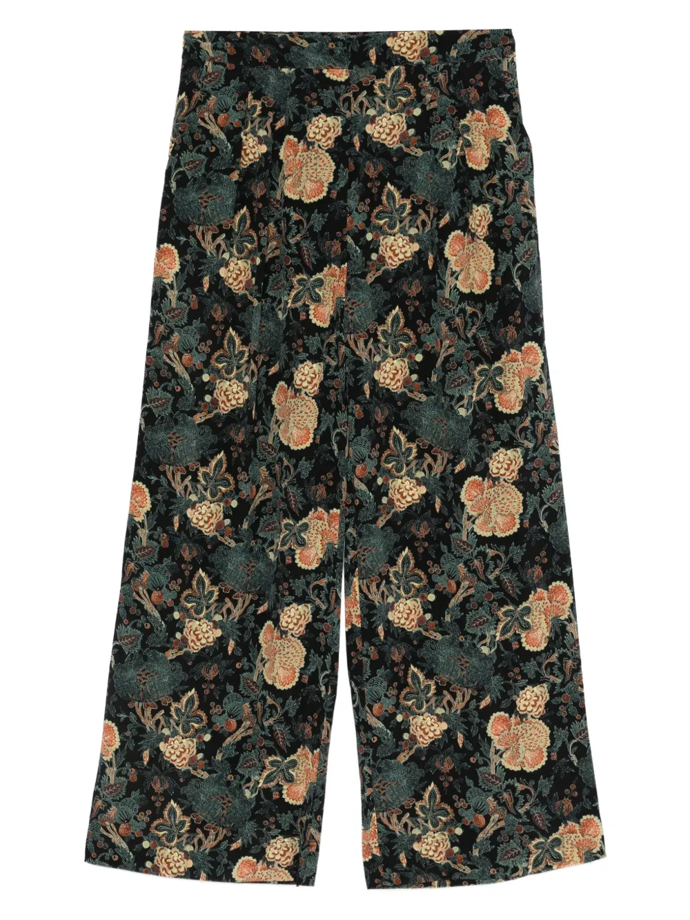 Ulla Johnson Aviva Floral-print Trousers In Green