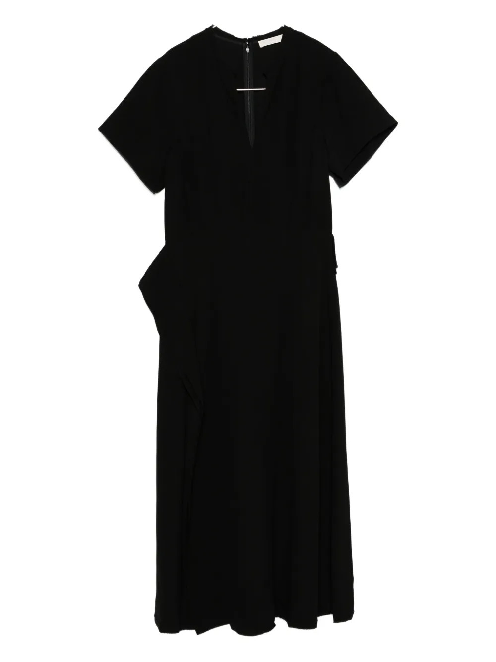 Ulla Johnson V-neck Draped Dress In Black