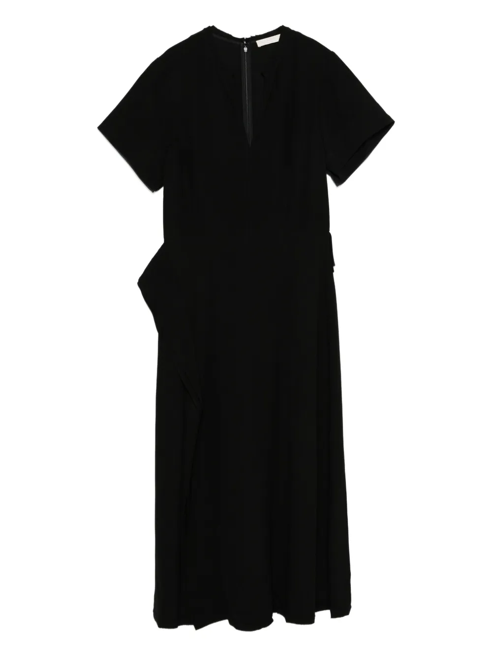 Ulla Johnson vestido drapeado con cuello en V | negro | Image 1