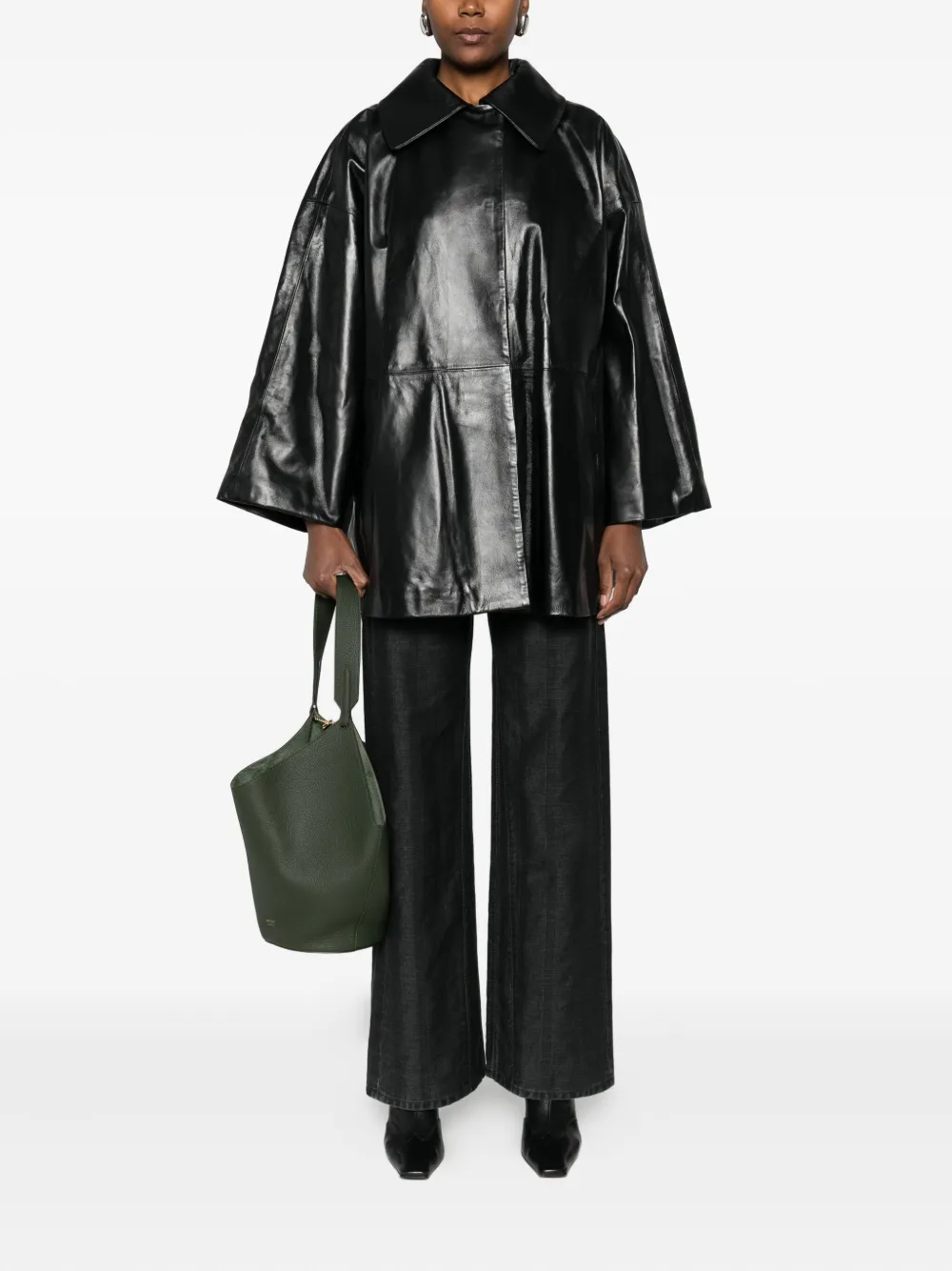 Cassell collared leather jacket | Leather Jackets | Image 2