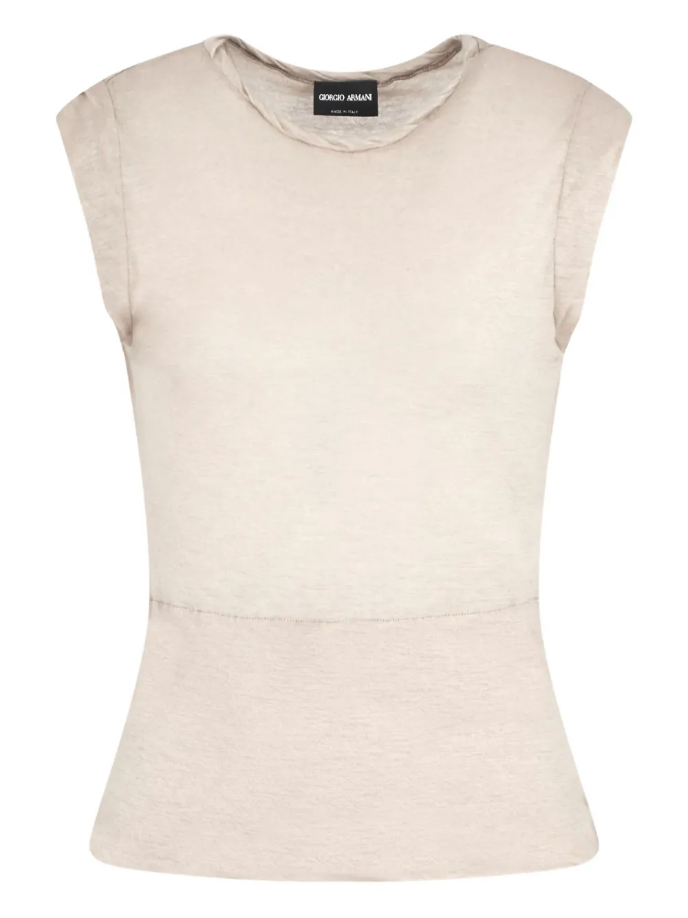 Giorgio Armani seam-detail top | Neutrals | Image 1