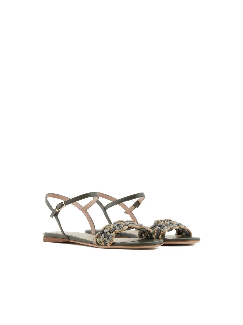 Giorgio Armani braided-strap sandals | Flat Sandals | Image 2