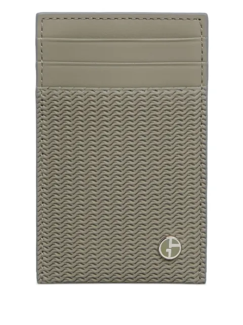 Giorgio Armani tarjetero texturizado