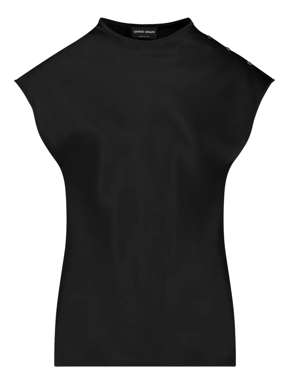 Giorgio Armani buttoned top | Black | Image 1