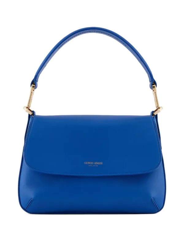 Giorgio Armani La Prima Flap Shoulder Bag in Blue