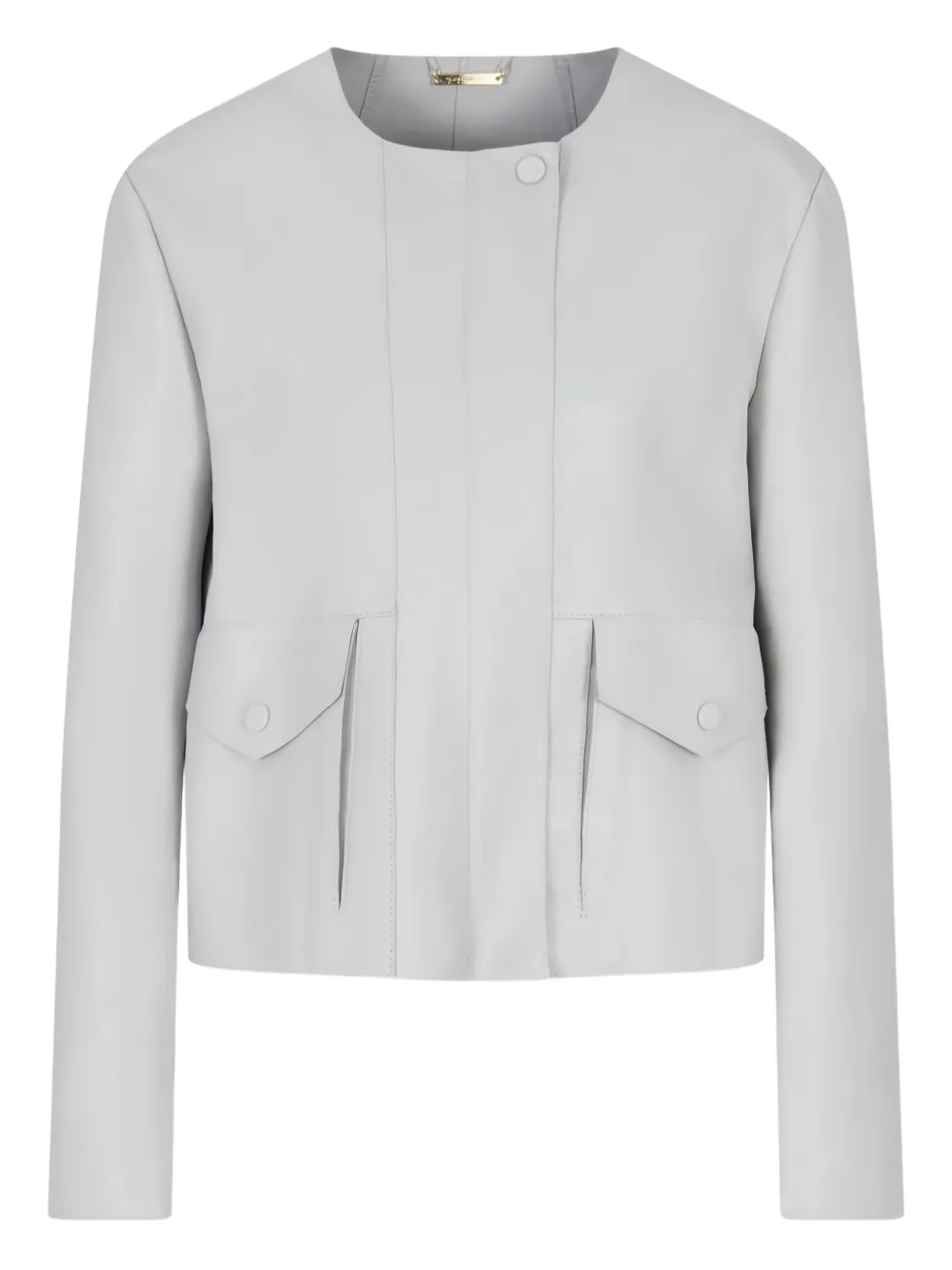 Giorgio Armani leather pocket jacket | Grey | Image 1