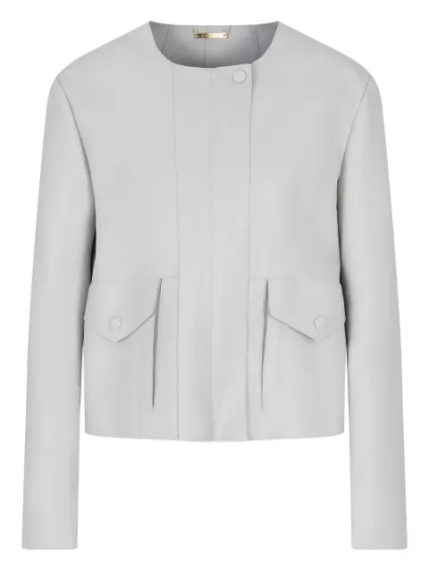 Giorgio Armani leather pocket jacket