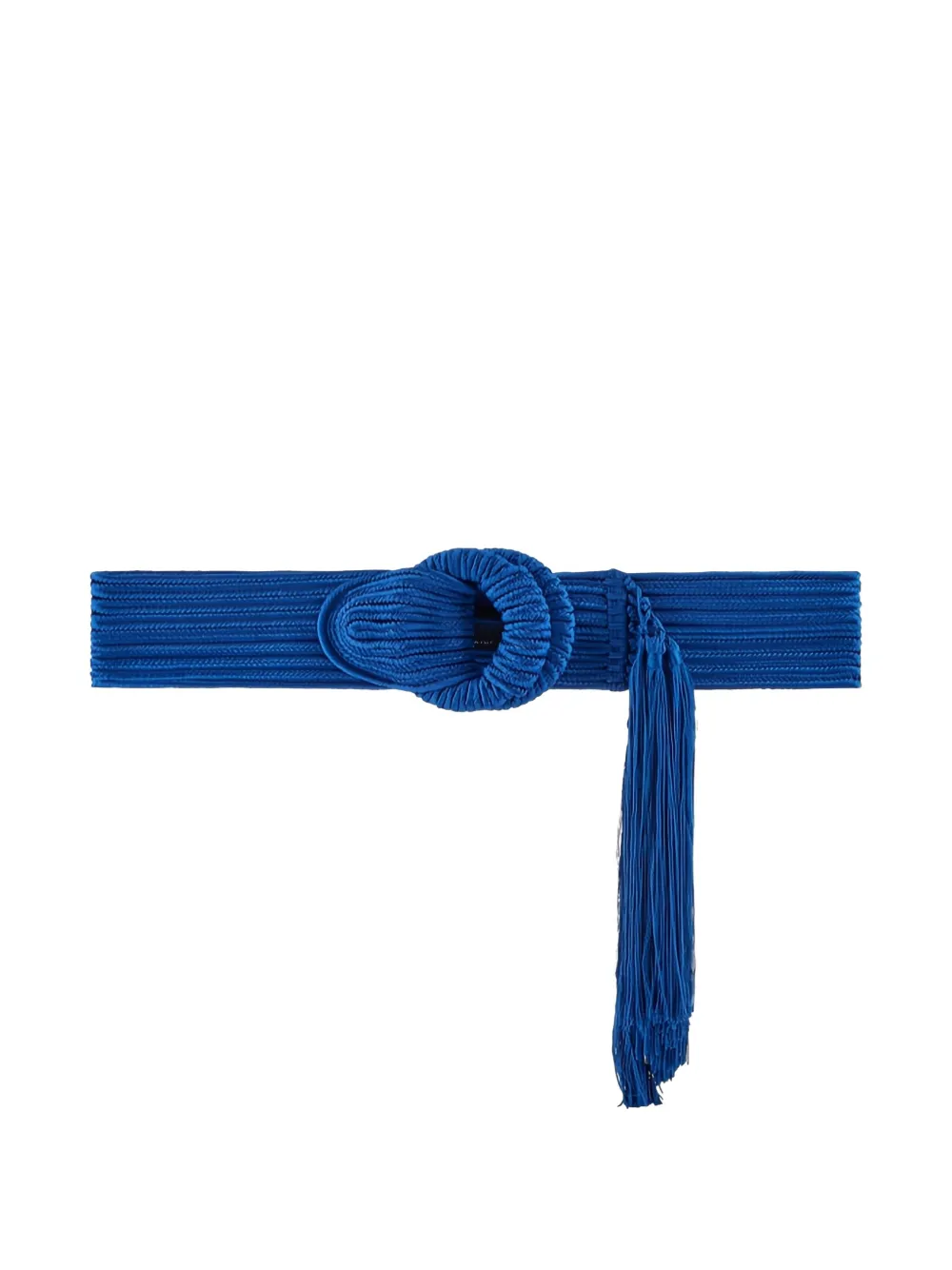 Giorgio Armani Fringed Buckle Belt In Blue