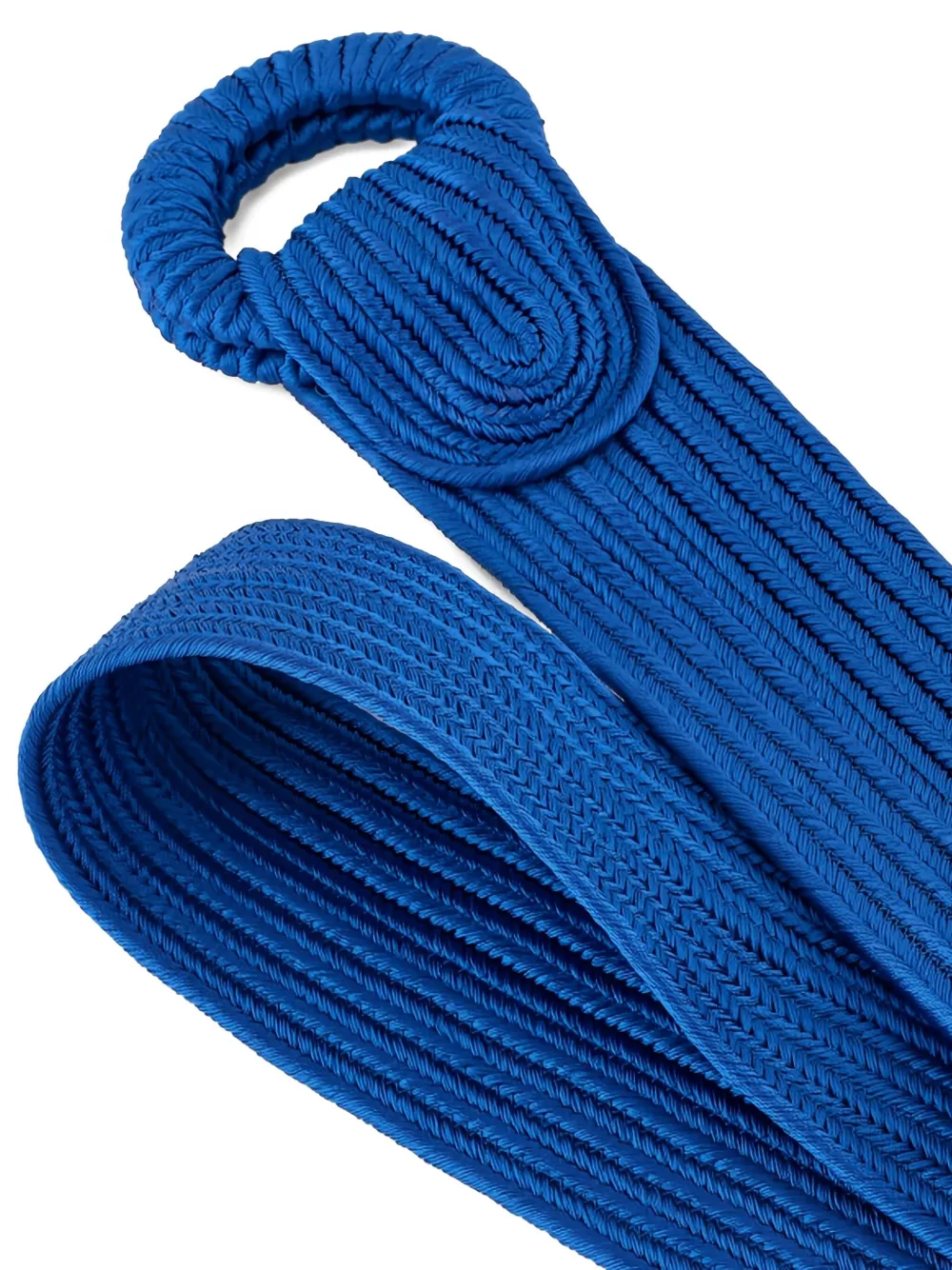 Giorgio Armani Fringed Buckle Belt In Blue