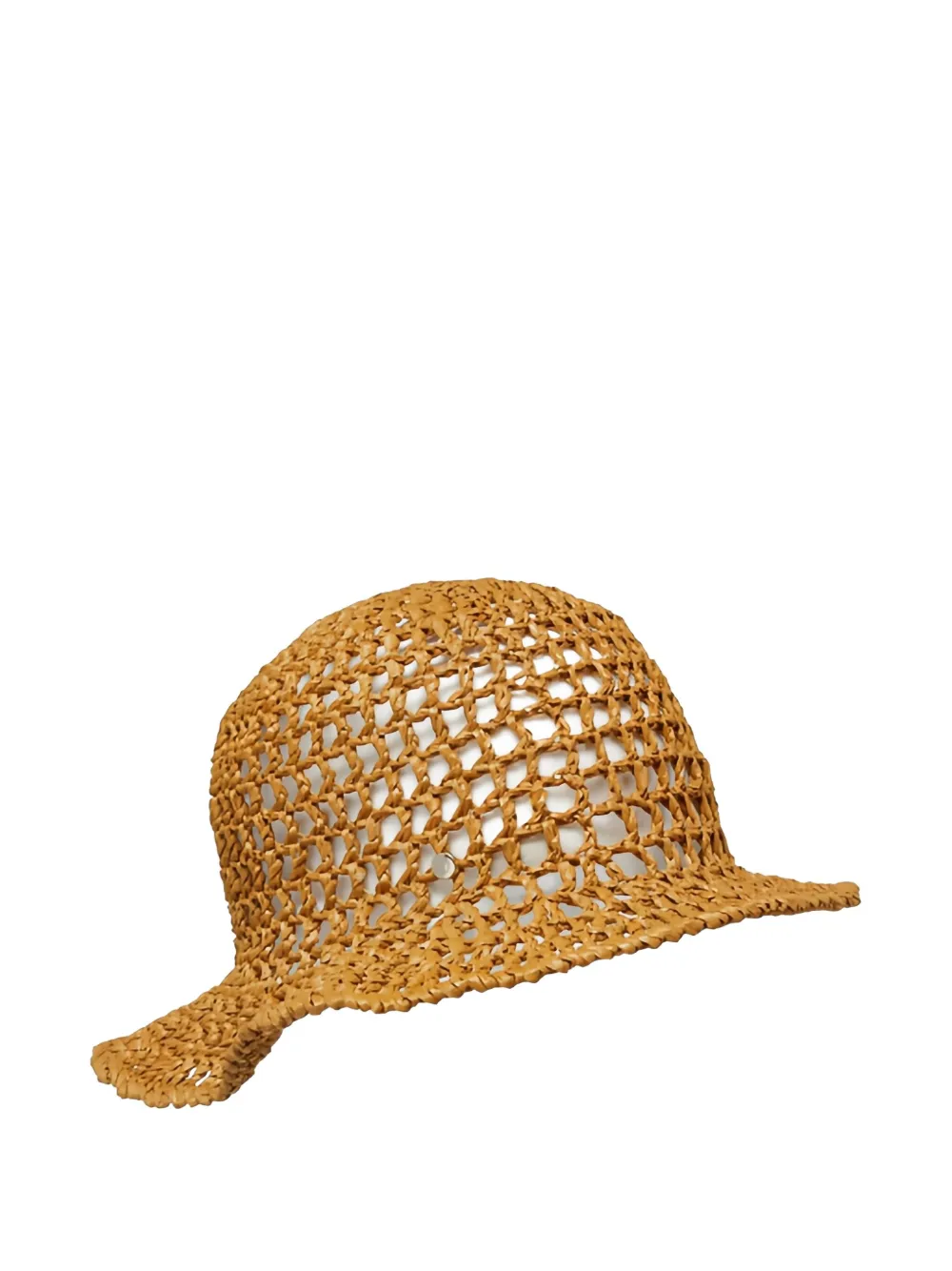 Giorgio Armani Crochet-detail Sun Hat In Brown
