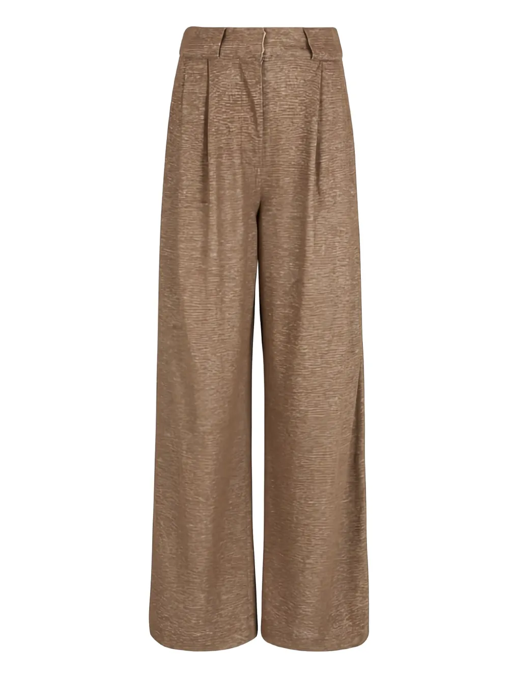 Giorgio Armani pleated wide-leg trousers - Bruin