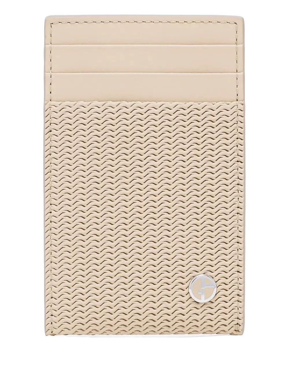 Giorgio Armani logo-plaque cardholder | Neutrals | Image 1