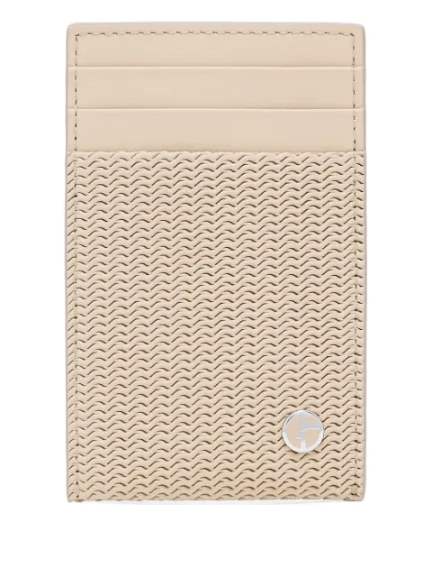 Giorgio Armani tarjetero texturizado