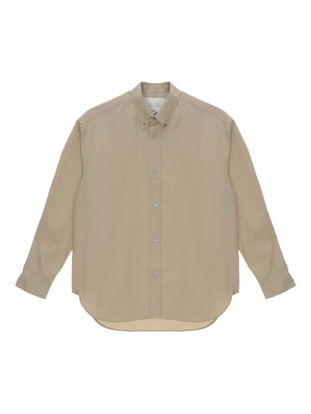 Studio Nicholson Jude 扣角领衬衫 | 中性色 | Image 1