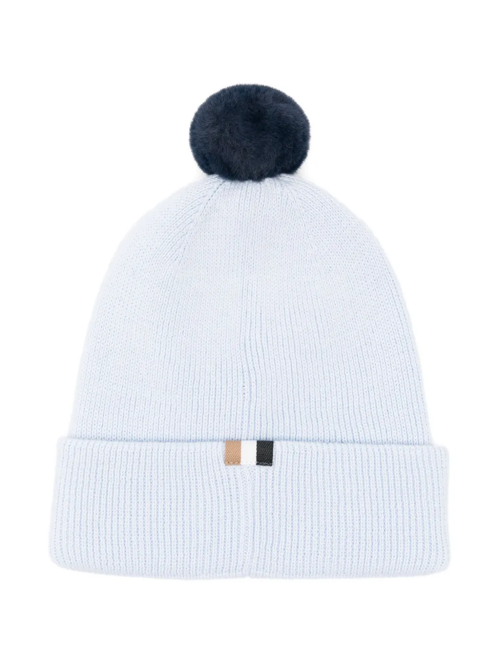 BOSS pompom ribbed beanie | Boys knitted hats | Image 2
