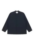 Studio Nicholson Karst grandad-collar shirt - Black