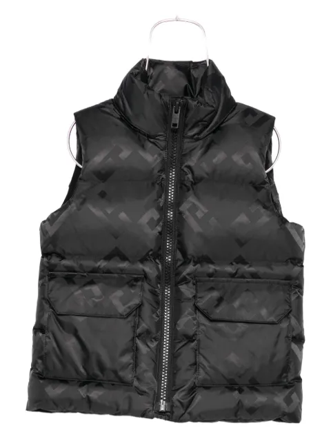 Givenchy Kids chaleco capitonado con monograma