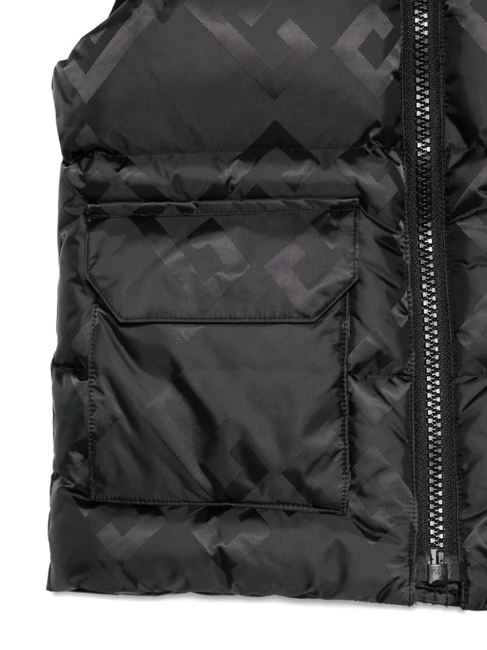 Givenchy Monogram-pattern Puffer Gilet In Black