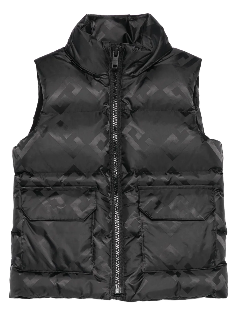 Givenchy Kids' Monogram-pattern Puffer Gilet In Black