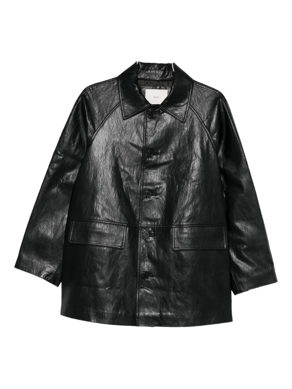 Dunst Lily Button-fastening Shirt Jacket In Black