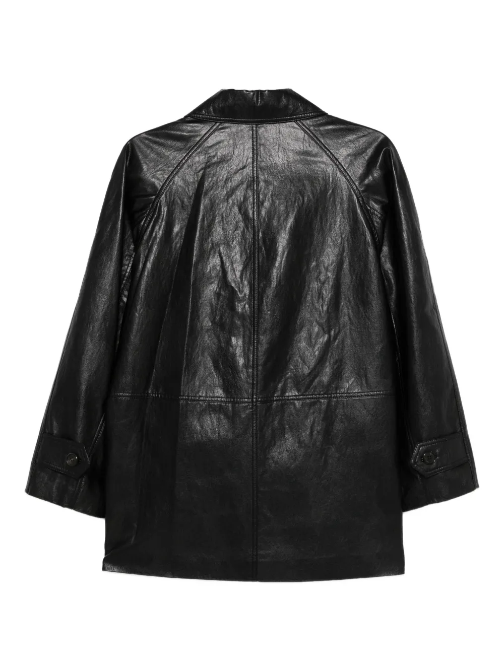 Dunst Lily Button-fastening Shirt Jacket In Black