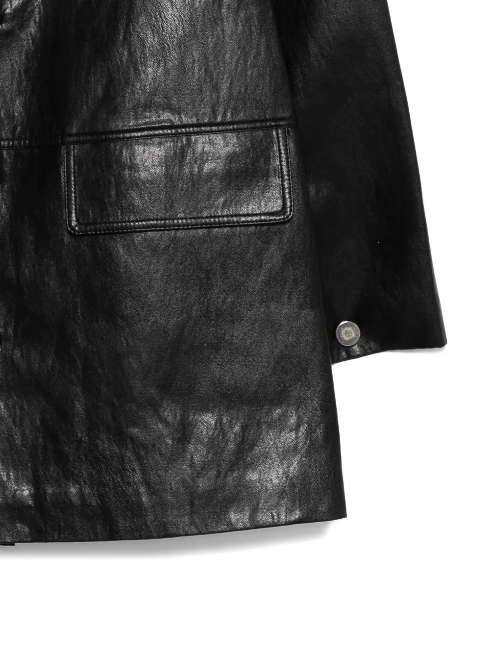 Dunst Lily Button-fastening Shirt Jacket In Black