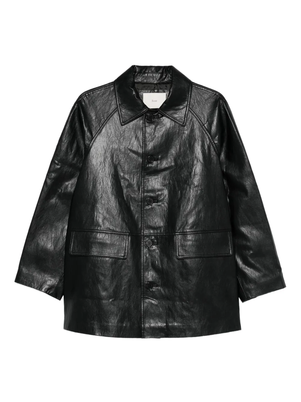 DUNST Lily button-fastening shirt jacket | Black | Image 1