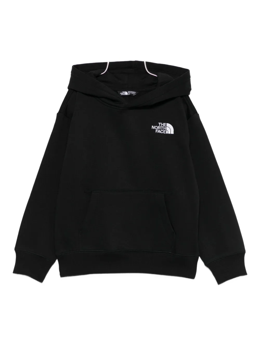 The North Face Kids' Logo-embroidered Hoodie In Black