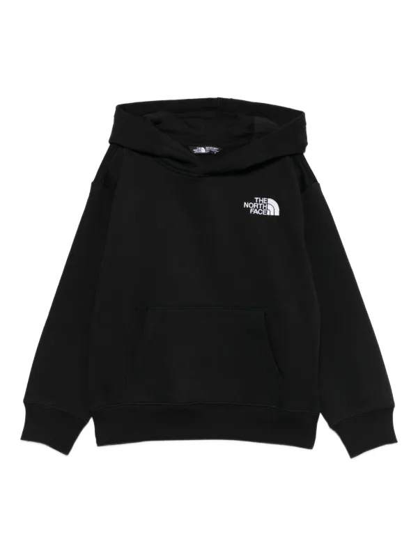 The North Face Kids logo-embroidered Hoodie Black FARFETCH PH